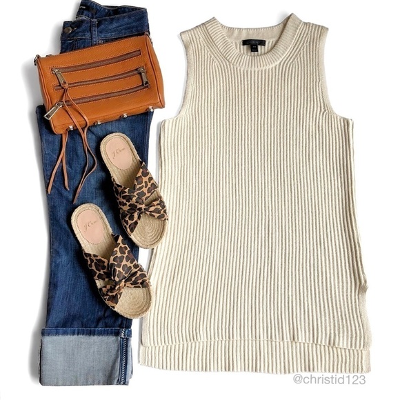 J. Crew Sleeveless Tunic Sweater - Picture 1 of 8
